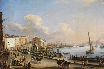 Naples from Santa Lucia by Salvatore Candido